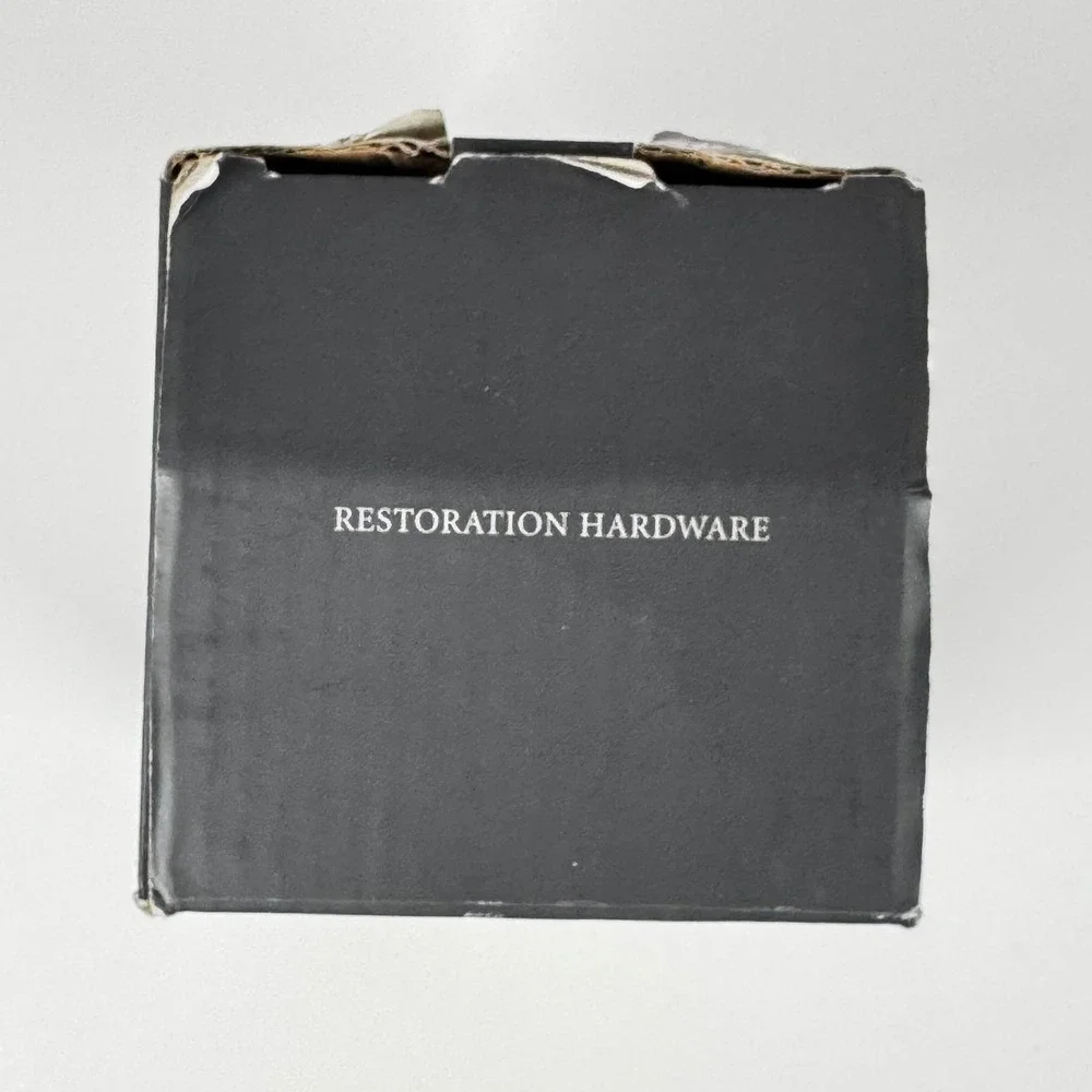 Restoration Hardware Flameless Candle Indoor Outdoor 24hr Timer 3.25x6 White Vtg